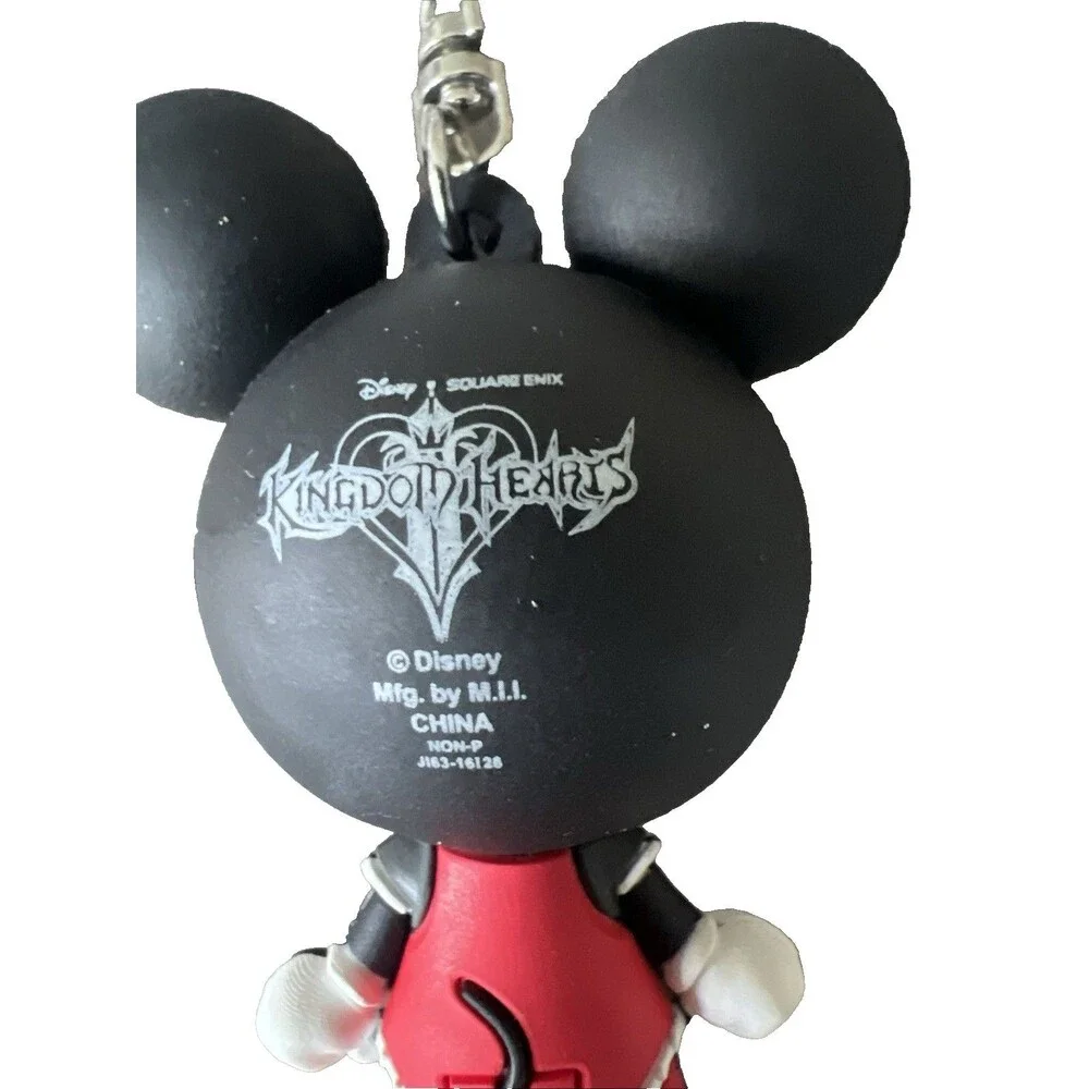 Kingdom Hearts Series 4 3D Monogram Figural  PVC Keychain - Mickey NWOT